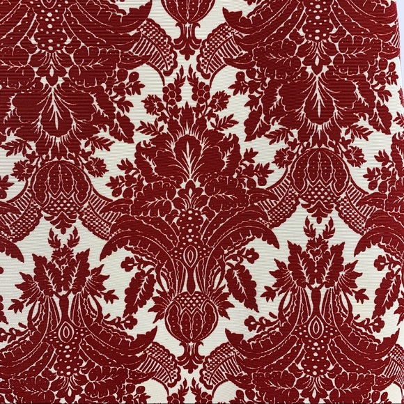 Talbot’s women's red and cream colored damask patterned lined pencil skirt, 6P - Picture 8 of 8